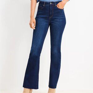 Fresh Cut High Rise Slim Flare Jeans in Dark Wash